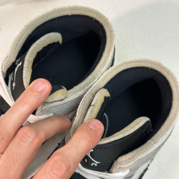 VGUC Nike Air Jordan 1 Mid SE Craft Black/Light Graphite/Sail/Cement Grey 14 - Picture 9 of 11